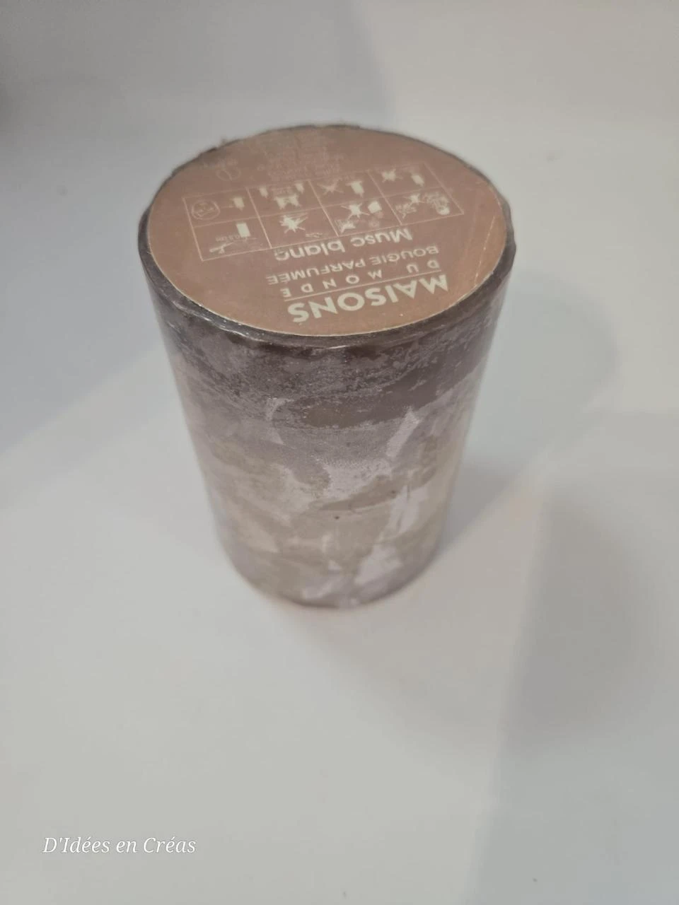 Bougie parfumée Maisons du Monde - Musc Blanc - Grand format - Verre